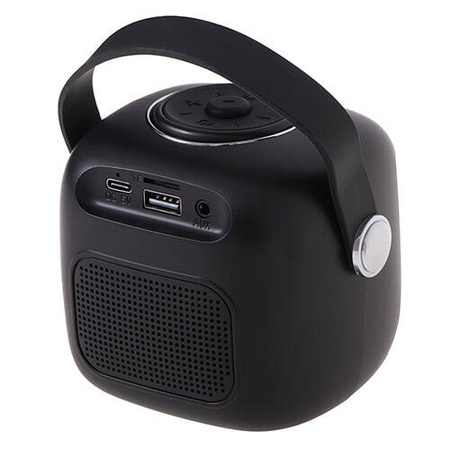 AD 1199 black Głośnik do karaoke z mikrofonem - SD/USB/AUX/Bluetooth
