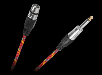 Kabel mikrofonowy gniazdo CANON-wtyk JACK 6.3mm 5m