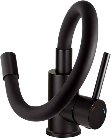 Zlewozmywak granitowy z baterią 1-komorowy z ociekaczem (ZRCPG113) - Deante