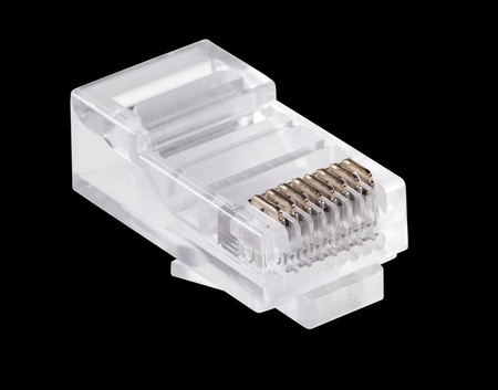 Wtyk telefon. RJ45 8P 8C(drut)