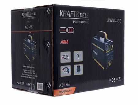 Spawarka inwertorowa MMA IGBT LCD 330A KD1867 - KRAFT&DELE