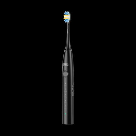 Soniczna szczoteczka do zębów TEESA SONIC 2 czarna , 5 trybów pracy, etui podróżne , USB typ C