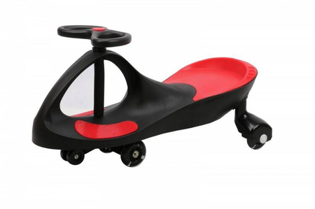 Jeździk Grawitacyjny Swing Car model 8097 Kauczukowe Koła LED czarny-czerwony