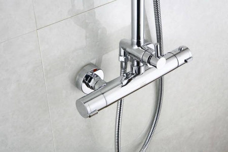 Zestaw termostatyczny kabinowo-prysznicowy natynkowy TERMO TER-ZKPN.400C Art Platino