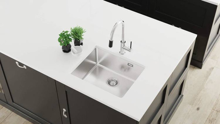 Zlewozmywak stalowy 1-komorowy (ZPO 010B) - Deante