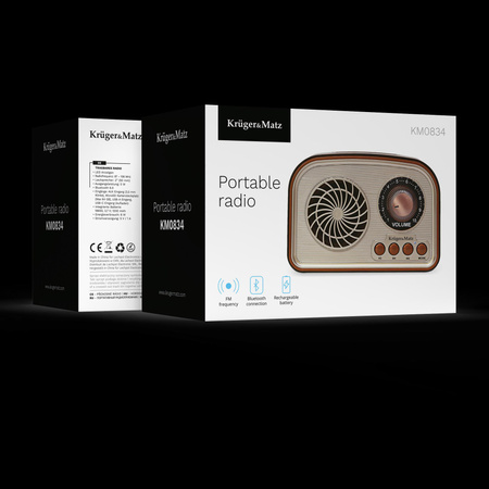 Radio przenośne analogowe Kruger&Matz model KM0834