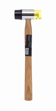 Młotek gumowo plastikowy 30mm z drewnianą rączką KD903 - KRAFT&DELE