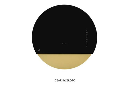 Okap przyścienny Eclipse Black/Inox CDP6001CC Ciarko Design