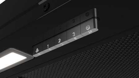 Okap w pełni zintegrowany, łatwy w montażu i z miejscem na przechowywanie INTEGRA GFI 63030 KOS BK TEKA