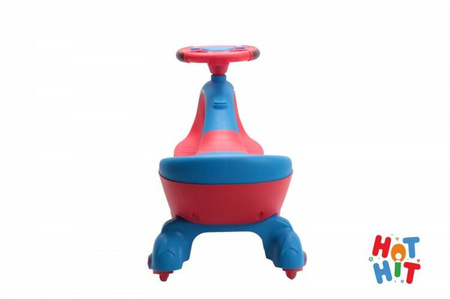 Jeździk Grawitacyjny Swing Car z muzyką i światłem niebiesko-czerwony