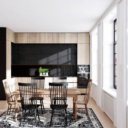 Okap kuchenny Saredo 60.1 Black + Turbina TW 1.2 GLOBALO