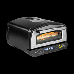 Piec do pizzy SUPREME ELITE 2200 W, 450 stopni, dwie grzałki, okno, LED, 33 cm, różna programy pieczenia