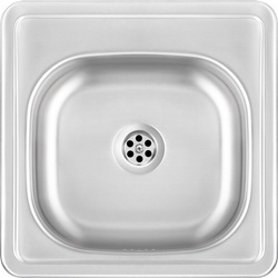 Zlewozmywak stalowy 1-komorowy (ZMU 0100) - Deante