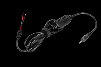 Wtyk prosty 2,5/0,6 (19V/2,1A) sieciowy z kablem do montażu Rebel