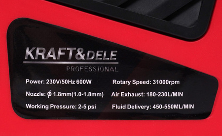 Pistolet natryskowy 600W 1000ml KD1654 - KRAFT&DELE