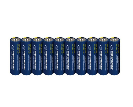 ESPERANZA BATERIE ALKALICZNE AA 10SZT ZGRZEWKA ZAWIESZANA