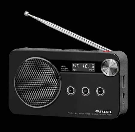 Radio FM AIWA RS-77PLL/BK czarny (8435256810066) - AIWA