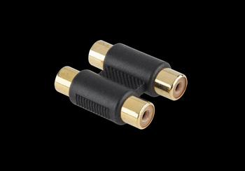 Złącze RCA-RCA/x2/złote