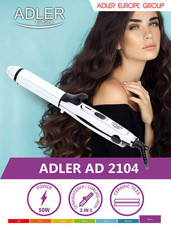 AD 2104 Prostownica ceramiczna 2 w 1