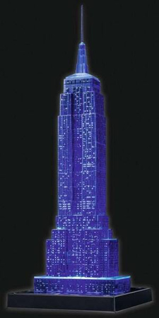 Puzzle 3D Budynki nocą Empire State Building
