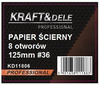 Papier ścierny 50szt. krążek 125mm P36 na rzep KD11806 - KRAFT&DELE
