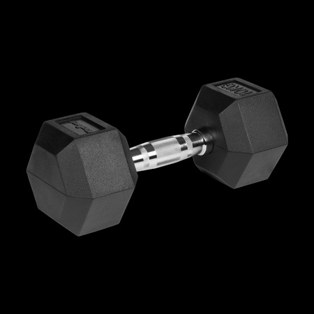 Hantle żeliwne gumowane HEX 2x10 kg REBEL ACTIVE