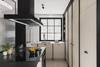 Okap wyspowy Minimal 2 Czarny (z haczykami) CDW1202C+U Ciarko Design