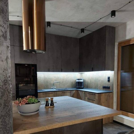 Okap kuchenny GLOBALO Cylindro Isola 39.7 Miedź GLOBALO