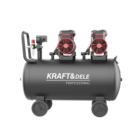 KOMPRESOR BEZOLEJOWY 100L KD1392 - KRAFT&DELE