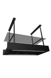 Okap wyspowy Minimal 1 Czarny okap + panel klienta CDW1201C +P Ciarko Design