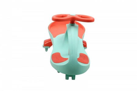 Jeździk Grawitacyjny Swing Car model 8097 Kauczukowe Koła LED mięta-malina