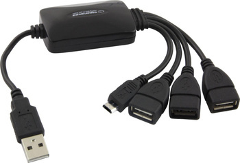 ESPERANZA USB 2.0 HUB 3 PORTY USB + 1 PORT MICRO USB