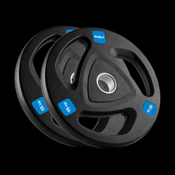 Zestaw obciążeń żeliwnych gumowanych 2x15kg, otwór olimpijski 51mm, REBEL ACTIVE