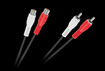 Kabel 2 x RCA wtyk - 2 x RCA gniazdo 5m