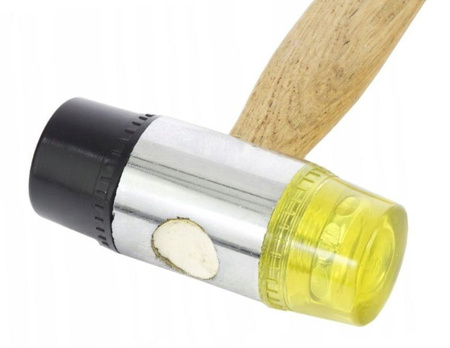 Młotek gumowo plastikowy 30mm z drewnianą rączką KD903 - KRAFT&DELE