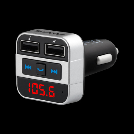Transmiter samochodowy z funkcją bluetooth (2x USB)