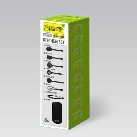 Przybory kuchenne 8 el. MR-1542-BLACK MAESTRO