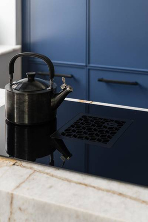 Okap zintegrowany z płytą Wizard Różowozłota kratka CDB8001CR Ciarko Design