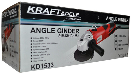 Szlifierka kątowa 125mm 900W KD1533 - KRAFT&DELE