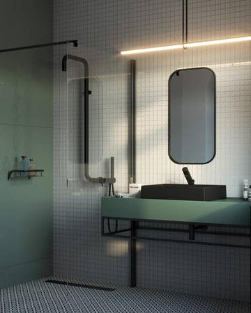 Ścianka prysznicowa / walk-in systemu Kerria Plus 110 cm (KTS N31P) - Deante