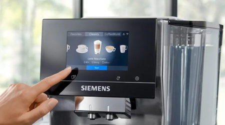 Ekspres ciśnieniowy Siemens TQ715R03 EQ700 (srebrny; 19 bar)