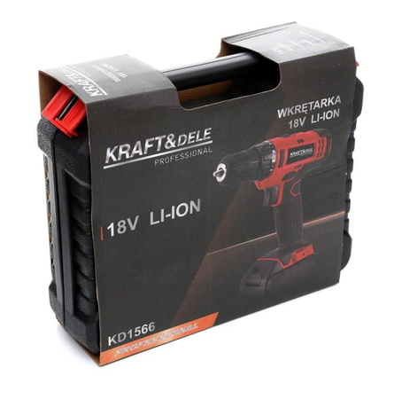 Wkrętarka 18V Li-Ion KD1566 - KRAFT&DELE