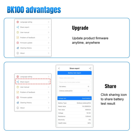 Miernik baterii Konnwei BK100