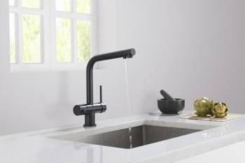 Crystal czarny mat Blue Water