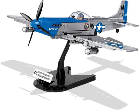Klocki Small Army 265 elementów North American P-51D Mustang myśliwiec amerykański