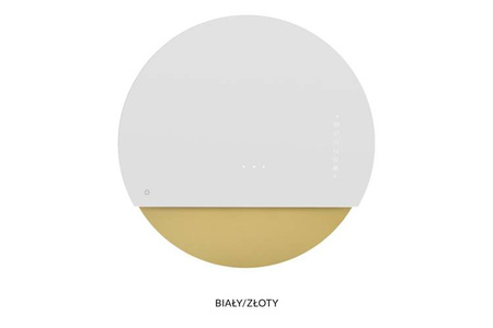 Okap przyścienny Eclipse White/Gold CDP6001BZ Ciarko Design