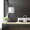 Okap kuchenny jak lampa cichy nowoczesny GLOBALO Arenoflow 39.4 White