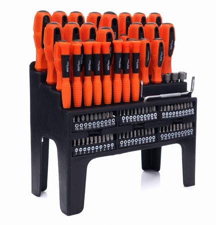 Zestaw śrubokrętów i bitów 100 el. KD10957 - KRAFT&DELE