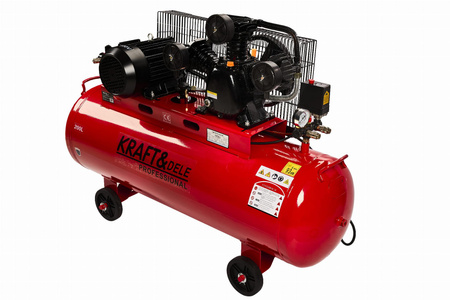 Kompresor olejowy 200L 3 Tłoki KD1474 + Seperator - KRAFT&DELE