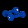 Hantelki żeliwne neoprenowe HEX 2x1.5kg, REBEL ACTIVE